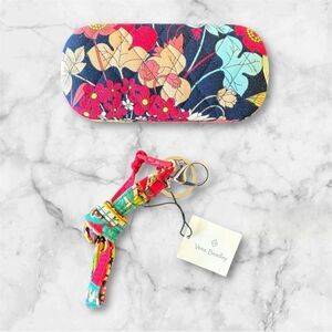 Vera Bradley Bundle - Floral Sunglasses Eyeglasses Hard
 Case and Keychain